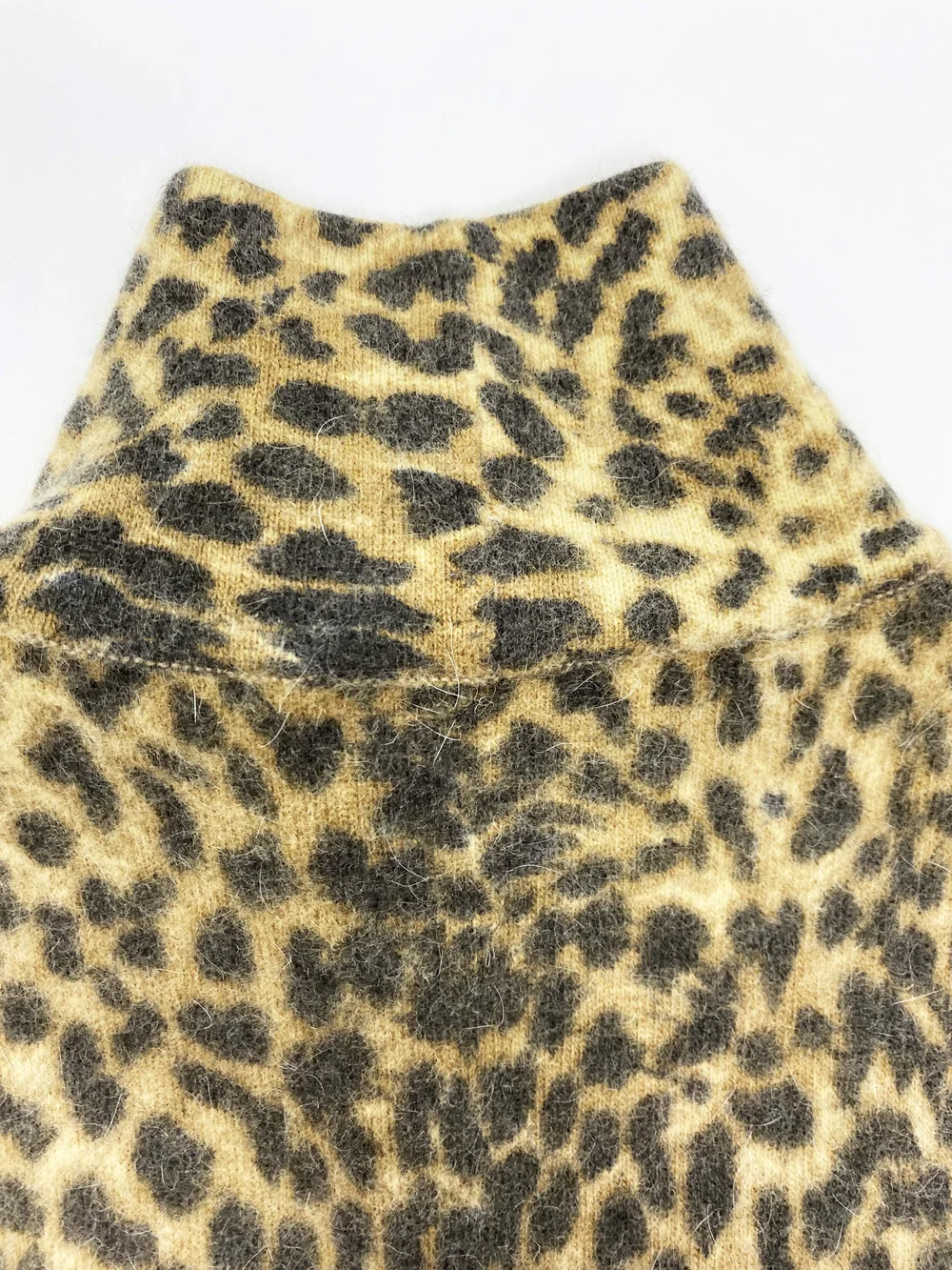 John Galliano F/W 2002 leopard print angora sweater — JAMES VELORIA